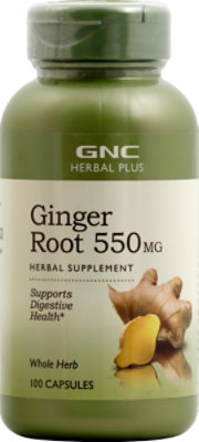 GNC Herbal Plus  Ginger - 100 Count - Image 2