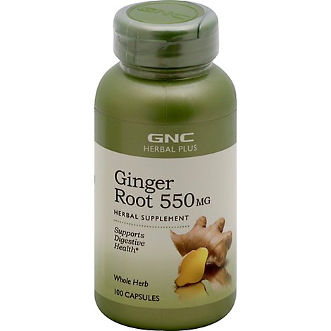 GNC Herbal Plus  Ginger - 100 Count