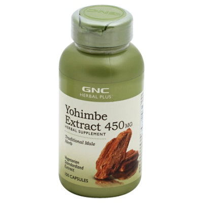 GNC Herbal Plus  Yohimbe - 100 Count - Image 1
