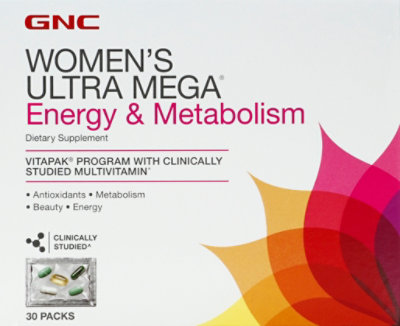 GNC Womens Energy & Metabolism Vitapak - 30 Count - Image 2