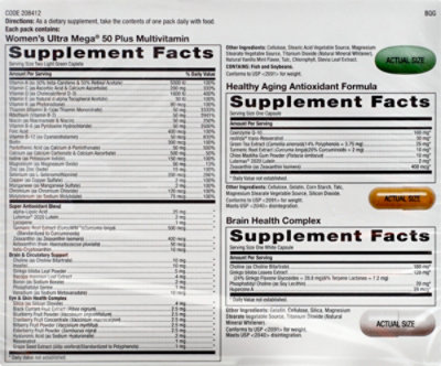 GNC Womens 50 Plus Vitapak - 30 Count - Image 3