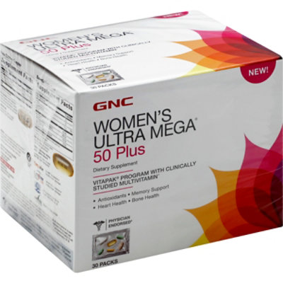 GNC Womens 50 Plus Vitapak - 30 Count - Image 1