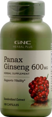 GNC Herbal Plus  Panax Ginseng - 100 Count - Image 2