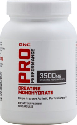 GNC Pro Performance Creatine Capsules - 120 Count - Image 2