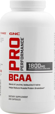 GNC Pro Performance Bcaa Capsules - 240 Count - Image 2