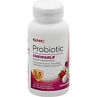 GNC Probiotic 15 Billion Chewable - 100 Count - Image 1