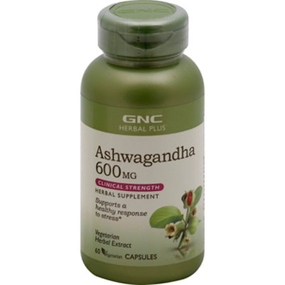GNC Herbal Plus Ashwagandha 60 Count Safeway