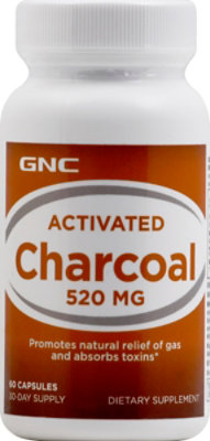 GNC Charcoal - 60 Count - Image 1