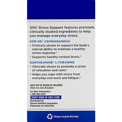 GNC Preventive Nutrition Stress Formula - 90 Count - Image 3