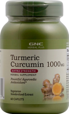 GNC Herbal Plus  Turmeric 1052 - 60 Count - Image 2