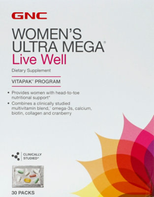 GNC Womens Live Well Vitapak - 30 Count - Image 2