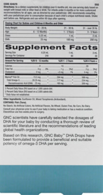GNC Baby Dha Drops - 2 Oz - Image 3