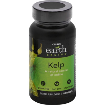 GNC Earth Genius Kelp - 180 Count - Image 1