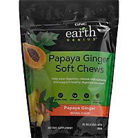 GNC Earth Genius Papaya Ginger Chews - 30 Count - Image 1