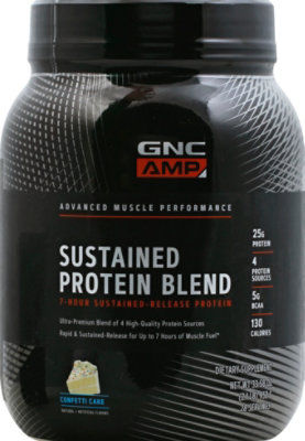 GNC Amp Sustained Protein Confetti Cake - 28 Count - Image 2