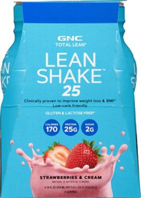 GNC Total Lean Lean Shake Strawberries & Cream - 4-14 Fl. Oz. - Image 6
