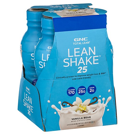 GNC Total Lean Shake Vanilla Bean - 4-14 Fl. Oz.