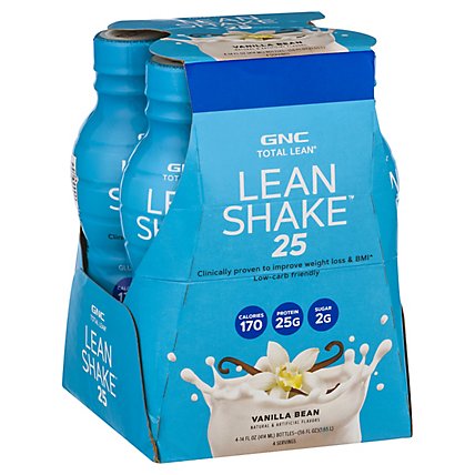 GNC Total Lean Shake Vanilla Bean - 4-14 Fl. Oz. - Image 1