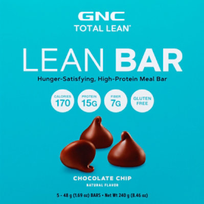 GNC Total Lean Bar Chocolate Chip - 5-1.69 Oz - Image 2