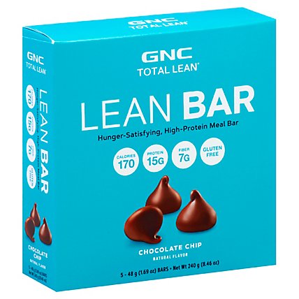 GNC Total Lean Bar Chocolate Chip - 5-1.69 Oz - Image 1