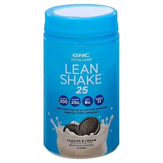 GNC Total Lean Lean Shake 25 Cookies & Cream - 29.98 Oz