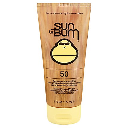 Sun Bum Sunscreen Lotion Broad Spectrum SPF 50 - 6 Fl. Oz. - Image 1