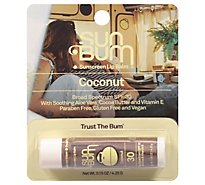 Sun Bum Sunscreen Lip Balm Broad Spectrum SPF 30 Coconut - 0.15 Oz