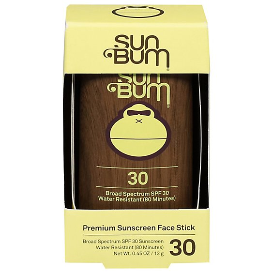 Sun Bum Sunscreen Face Stick Broad Spectrum SPF 30 - 0.45 Oz