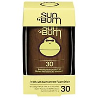 Sun Bum Sunscreen Face Stick Broad Spectrum SPF 30 - 0.45 Oz - Image 1