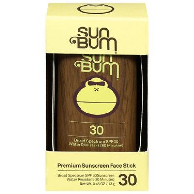 Sun Bum Sunscreen Face Stick Broad Spectrum SPF 30 - 0.45 Oz