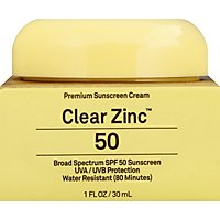 Sun Bum Clear Zinc Sunscreen Cream Premium Broad Spectrum SPF 50 - 1 Fl. Oz. - Image 5