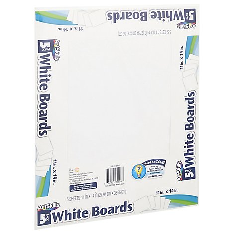 ArtSkills Poster Boards White 11 Inch x 14 Inch - 5 Count