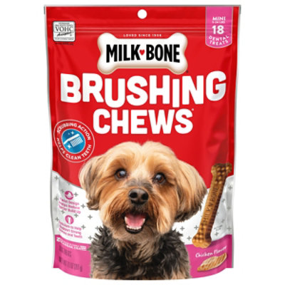 Milk-Bone Brushing Chews Dental Treats Daily Mini 18 Count - 7.1 Oz - Image 1