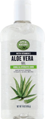 Open Nature Gel Aloe Vera With Vitamin E - 16 Oz - Image 2