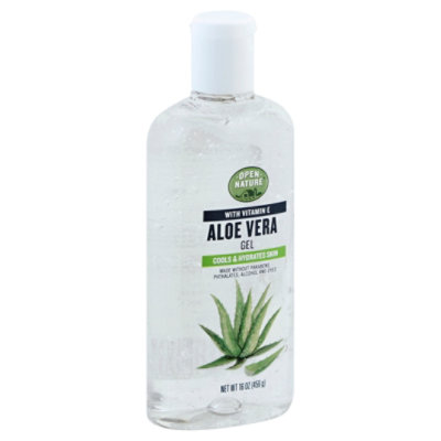 Open Nature Gel Aloe Vera With Vitamin E - 16 Oz