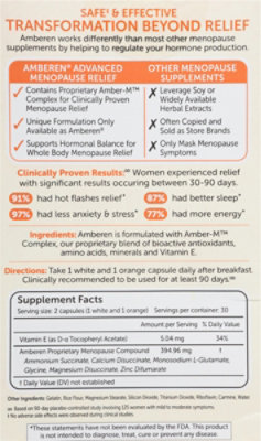Amberen Multi-Symptom Menopause Supplements for Women Night Sweats & Hot Flash Relief - 60 CT - Image 4