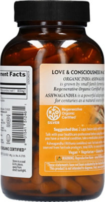 Organic India Ashwagandha Vegetarian Capsules - 180 Count - Image 4
