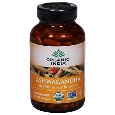 Organic India Ashwagandha Vegetarian Capsules - 180 Count