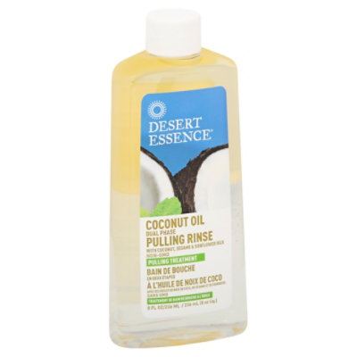 Desert Essence Pulling Rinse Dual Phase Coconut Oil - 8 Fl. Oz. - Image 1