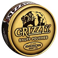 Grizzly Tobacco Snuff Pouches - 0.82 Oz - Image 1