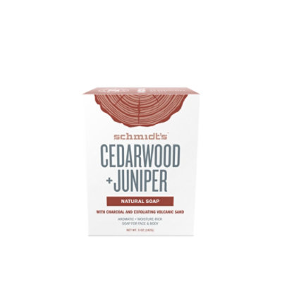 Schmidts Soap Bar For Face & Body Cedarwood + Juniper - 5 Oz - Image 2