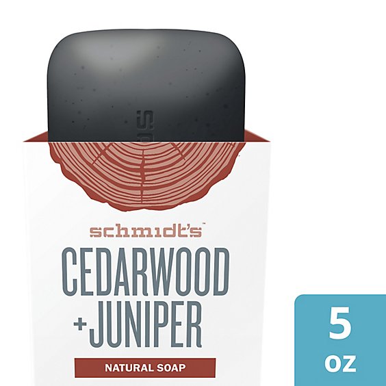 Schmidts Soap Bar For Face & Body Cedarwood + Juniper - 5 Oz