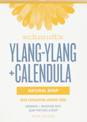 Schmidts Soap Bar For Face & Body Ylang Ylang + Calendula - 5 Oz - Image 2