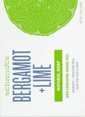 Schmidts Soap Bar For Face & Body Bergamot + Lime - 5 Oz - Image 3