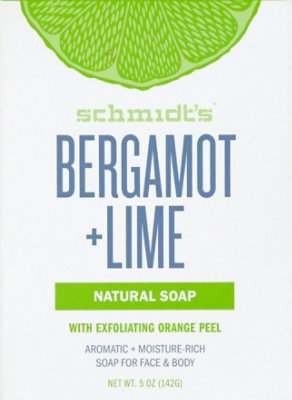 Schmidts Soap Bar For Face & Body Bergamot + Lime - 5 Oz - Image 2