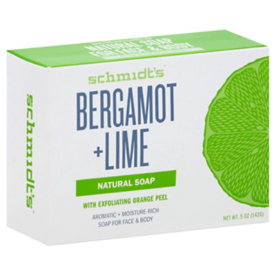 Schmidts Soap Bar For Face & Body Bergamot + Lime - 5 Oz - Image 1