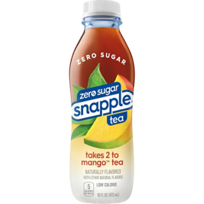 Snapple Zero Sugar Takes 2 to Mango Tea In Bottle - 16 Fl. Oz. - Image 2