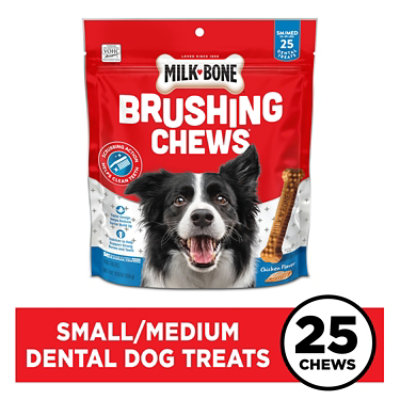 Milk-Bone Brushing Chews Dental Treats Daily Small/Medium 25 Count - 19.6 Oz - Image 2