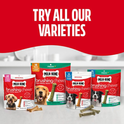 Milk-Bone Brushing Chews Dental Treats Daily Small/Medium 25 Count - 19.6 Oz - Image 4