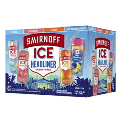Smirnoff Ice Fun Pack 12pk 12oz Variety Cans 4.5% ABV - Image 2